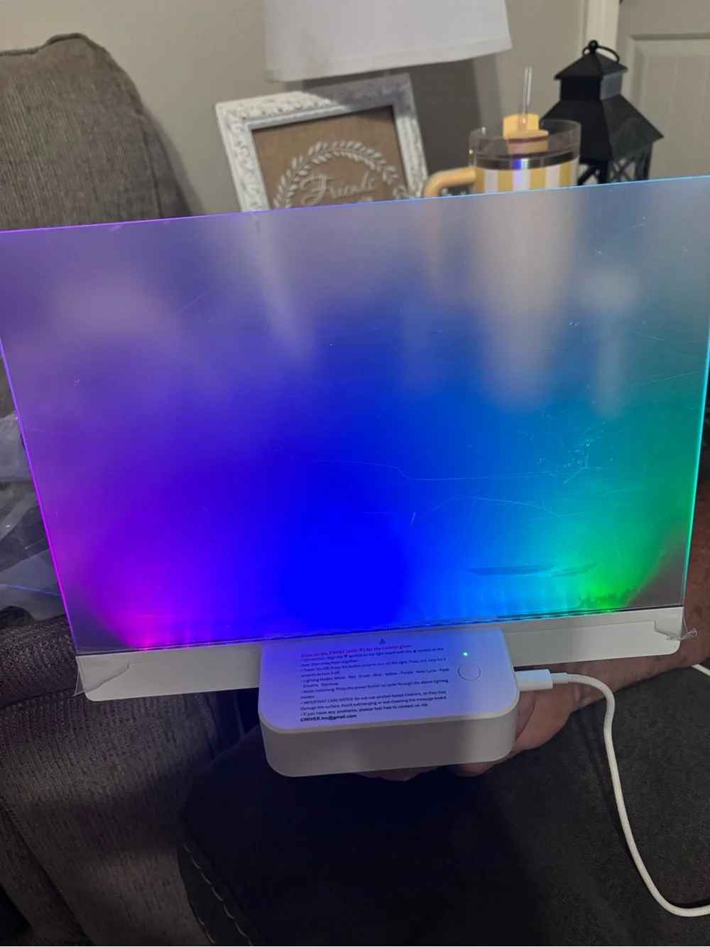 Rechargeable LED Note board with 6 colors 069